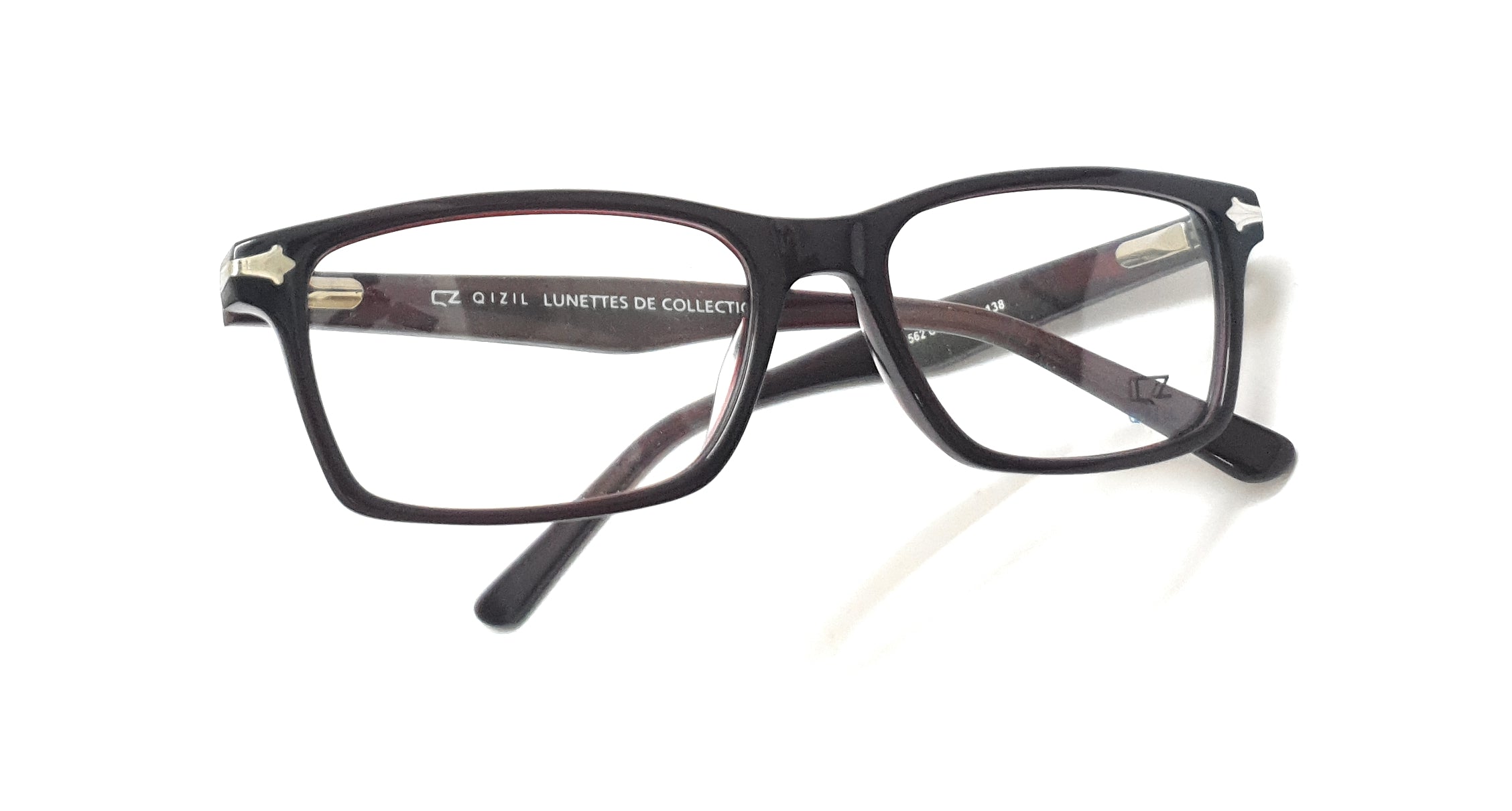 Stylish brown rectangle spectacles