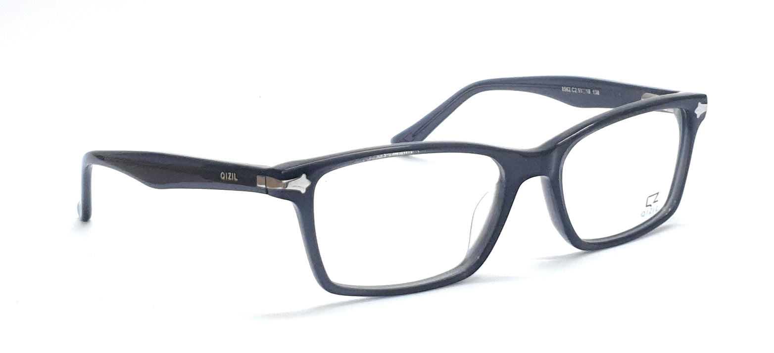 Stylish dark grey rectangle spectacles