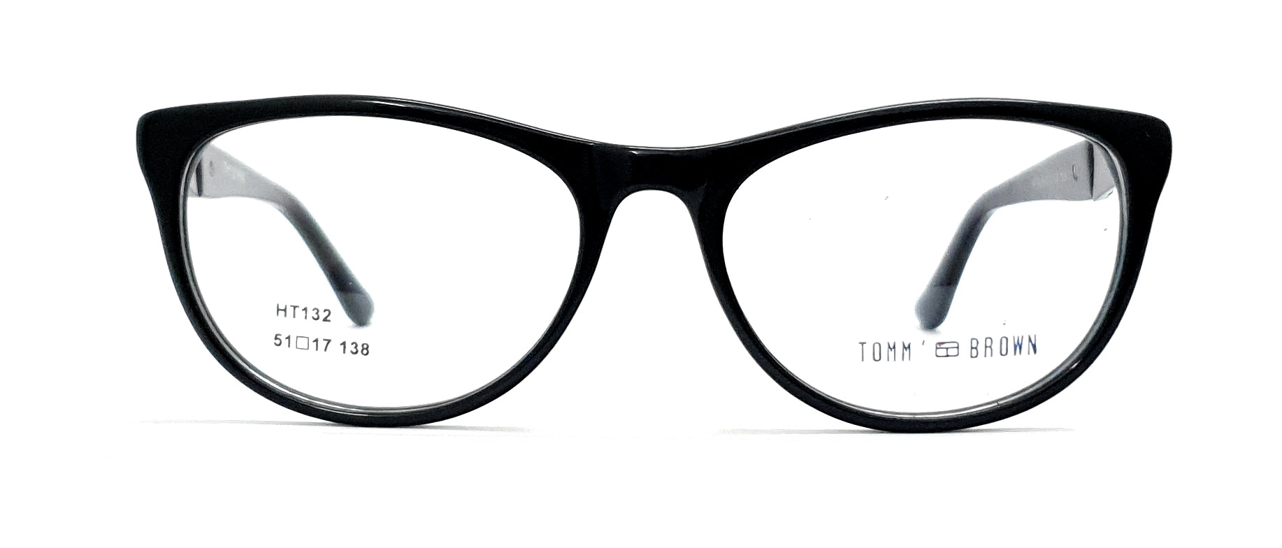 Tommy Brown Cateye Eyeglasses HT132 Black Spectacle