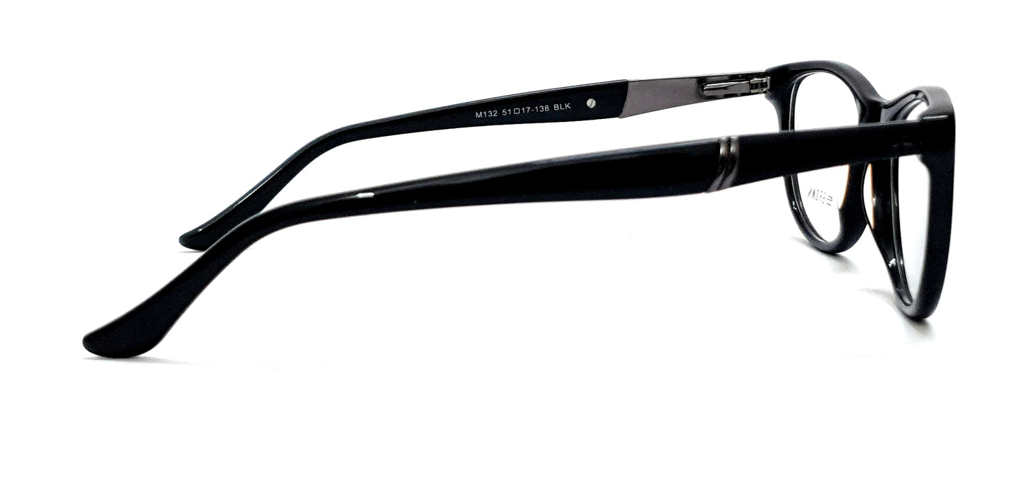 Tommy Brown Cateye Eyeglasses HT132 Black Spectacle