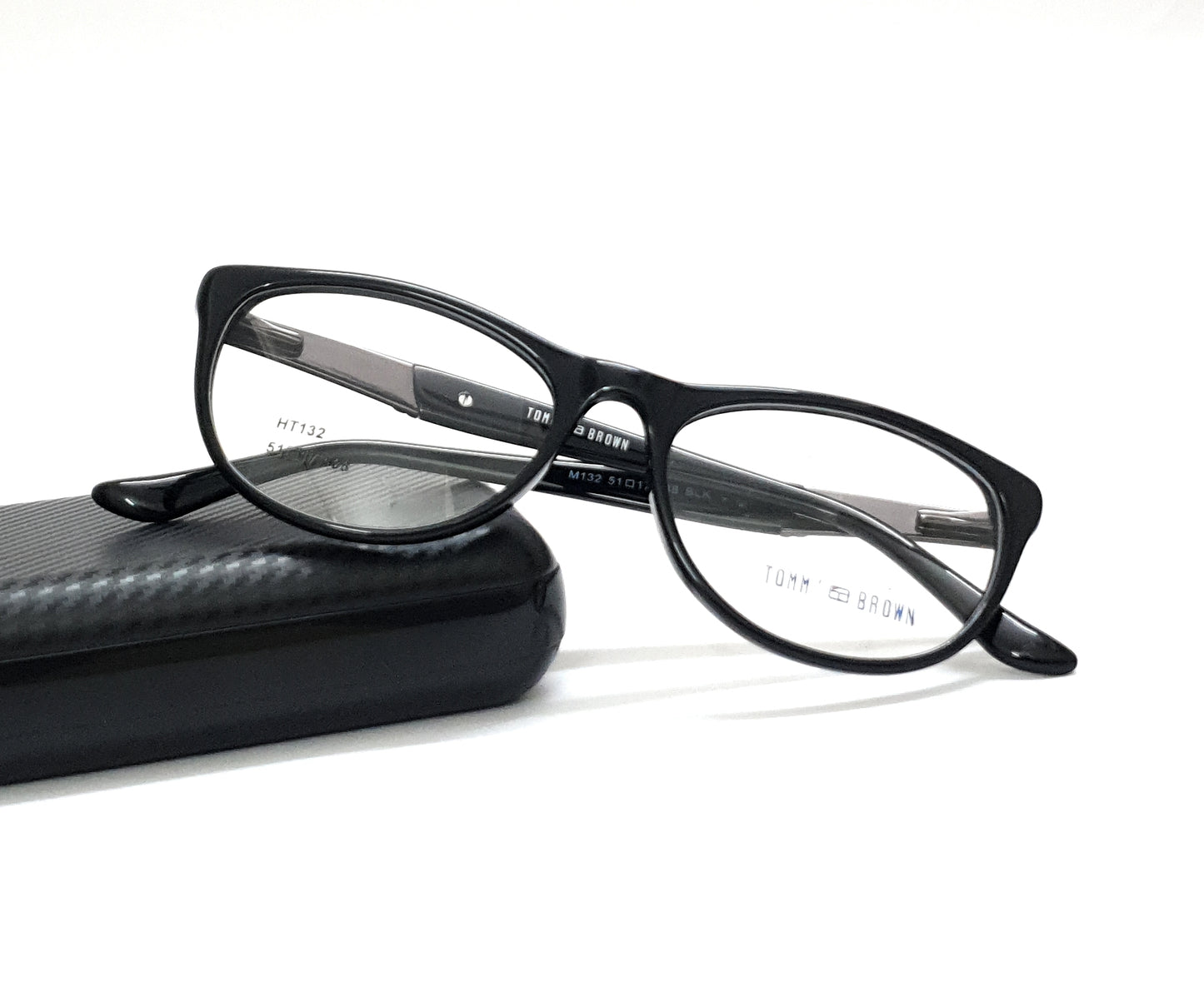 Tommy Brown Cateye Eyeglasses HT132 Black Spectacle