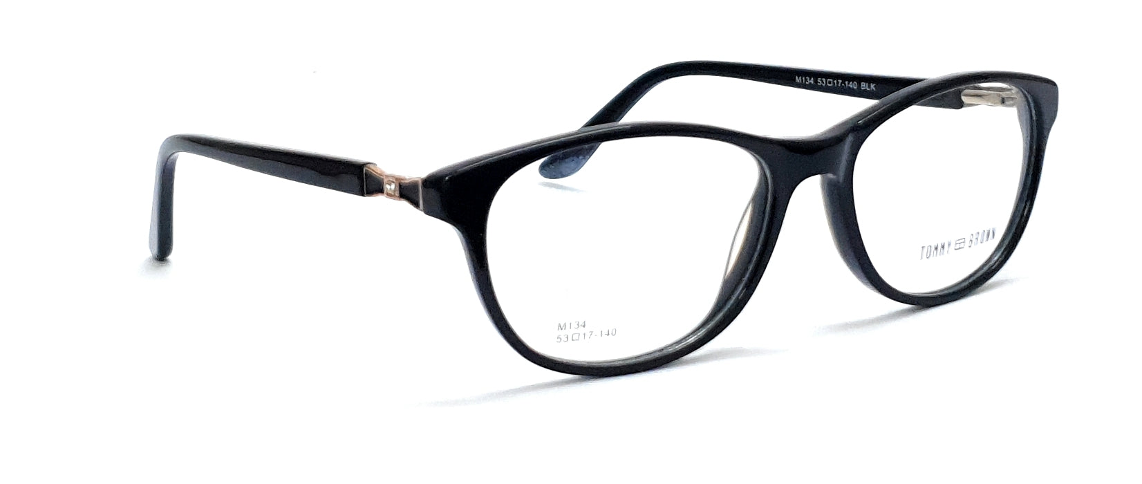 Tommy Brown Styles Eyeglasses M134 Black Spectacle