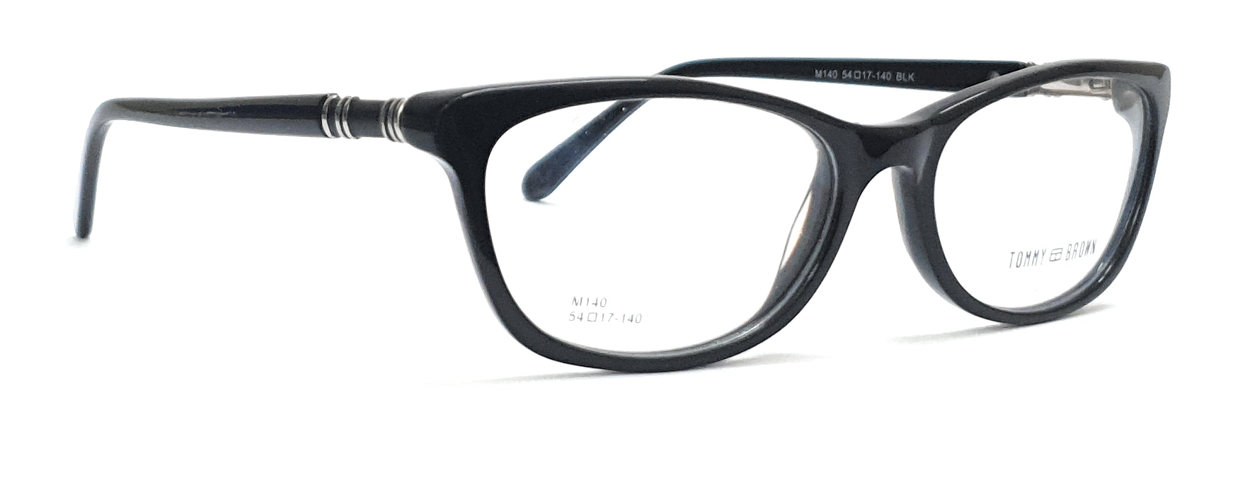 Tommy Brown Styles Eyeglasses M140 Black Spectacle