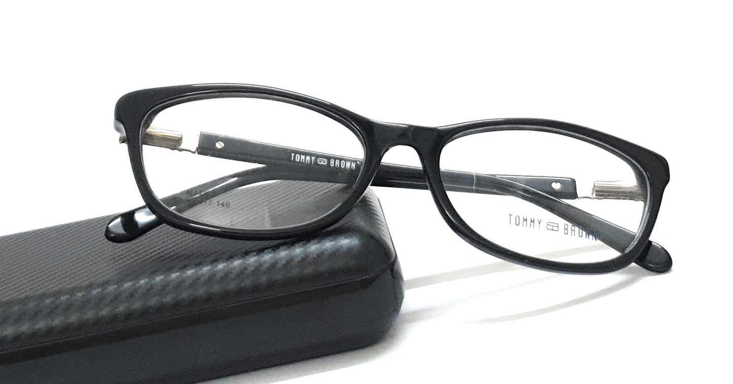 Tommy Brown Styles Eyeglasses M140 Black Spectacle