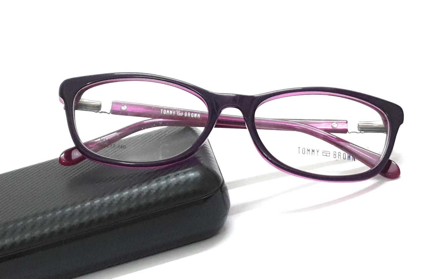 Tommy Brown Styles Eyeglasses M140 Purple Spectacle