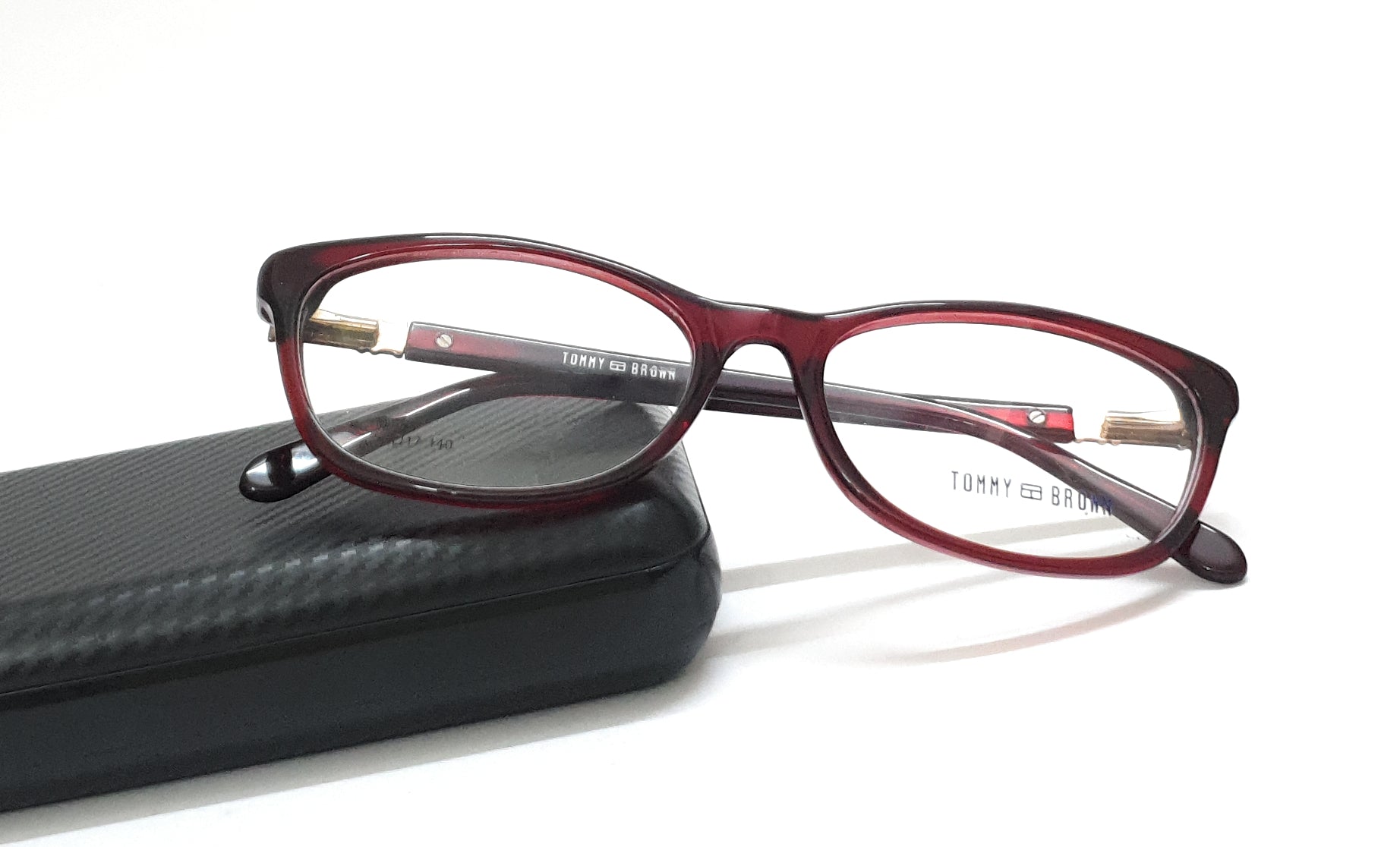 Tommy Brown Styles Eyeglasses M140 Wine Spectacle