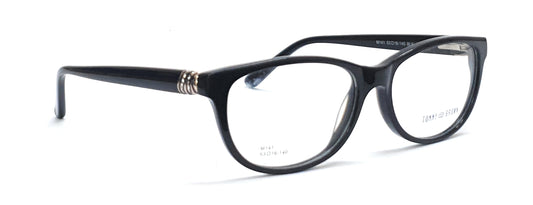 Tommy Brown Fashionable Eyeglasses M141 Black Spectacle