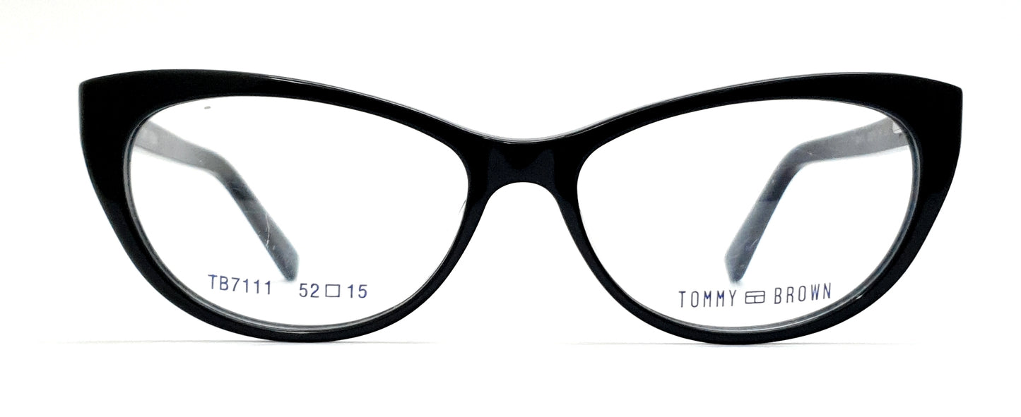 Tommy Brown Cateye Eyeglasses TB7111 Black