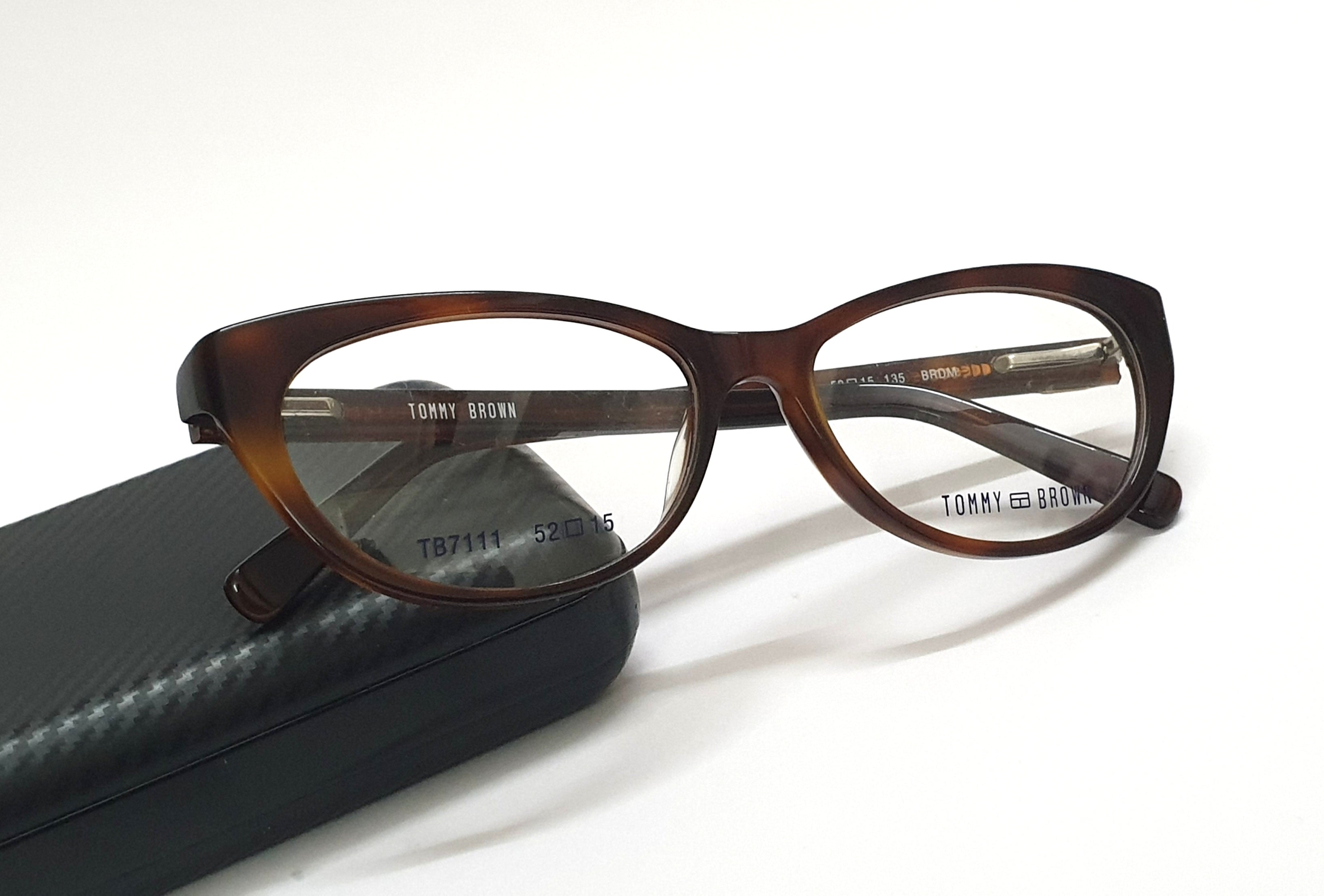 Tommy Brown Cateye Eyeglasses TB7111 DA Brown