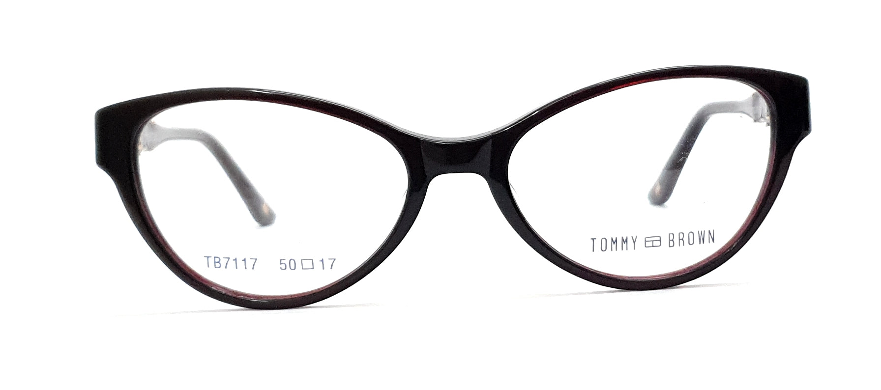 Tommy Brown Cateye Eyeglasses TB7117 Brown