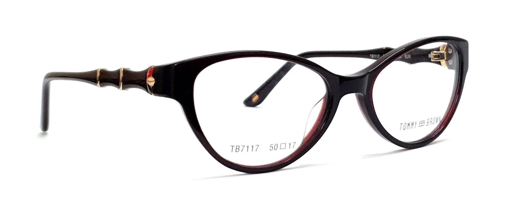 Tommy Brown Cateye Eyeglasses TB7117 Brown