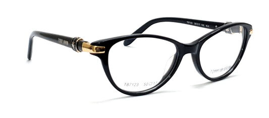 Tommy Brown Cateye Eyeglasses TB7123 Black