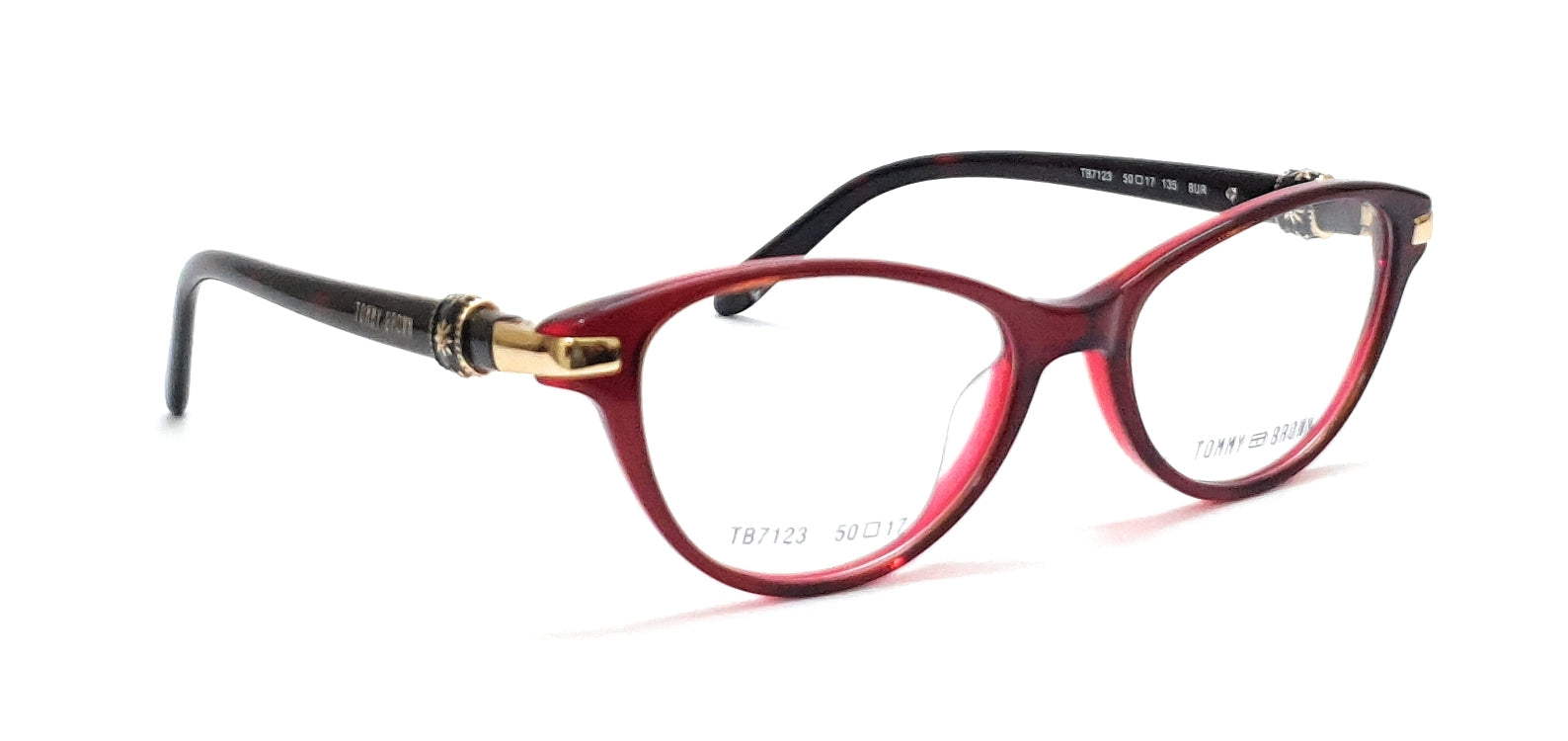 Tommy Brown Cateye Eyeglasses TB7123 Brown