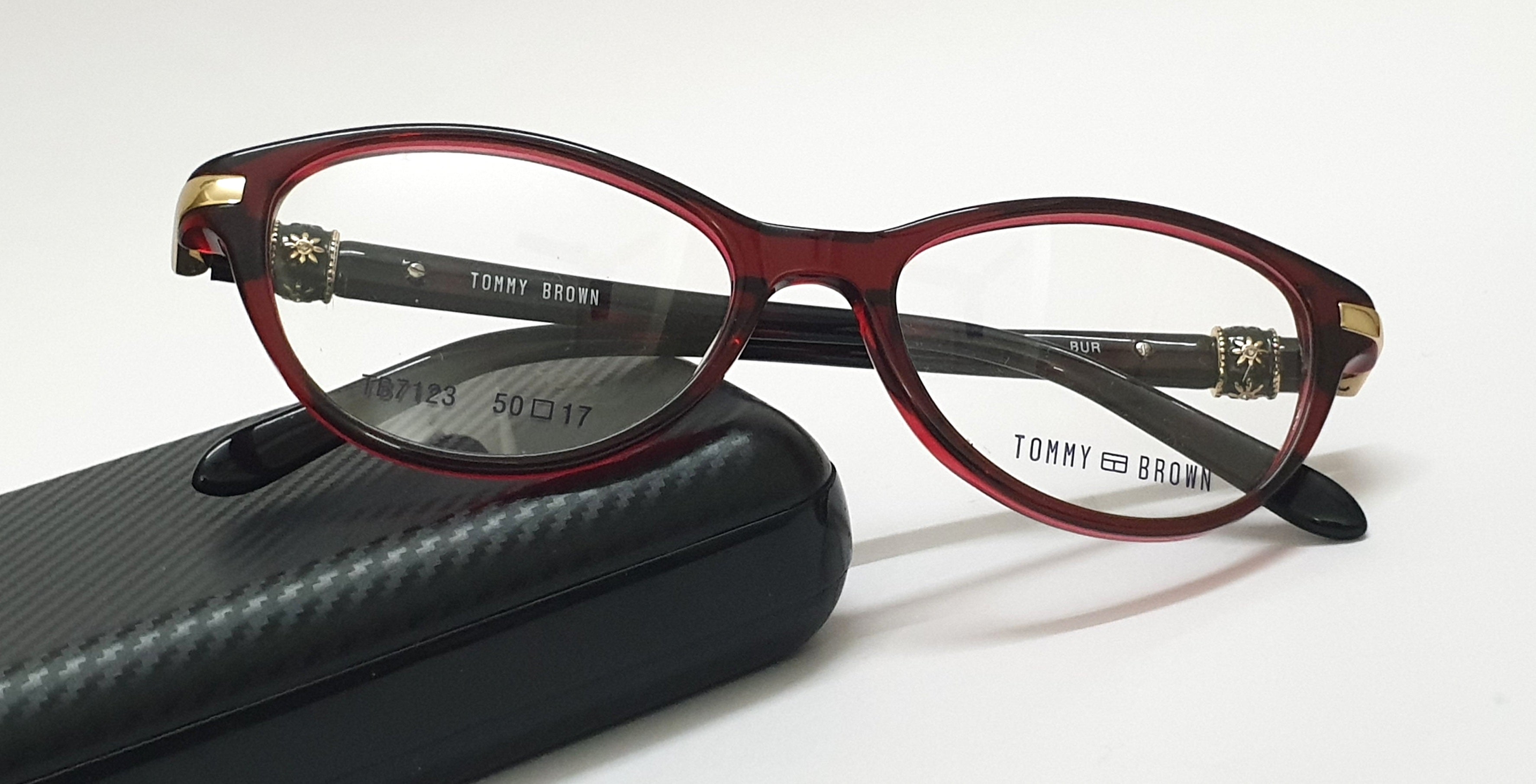 Tommy Brown Cateye Eyeglasses TB7123 Brown