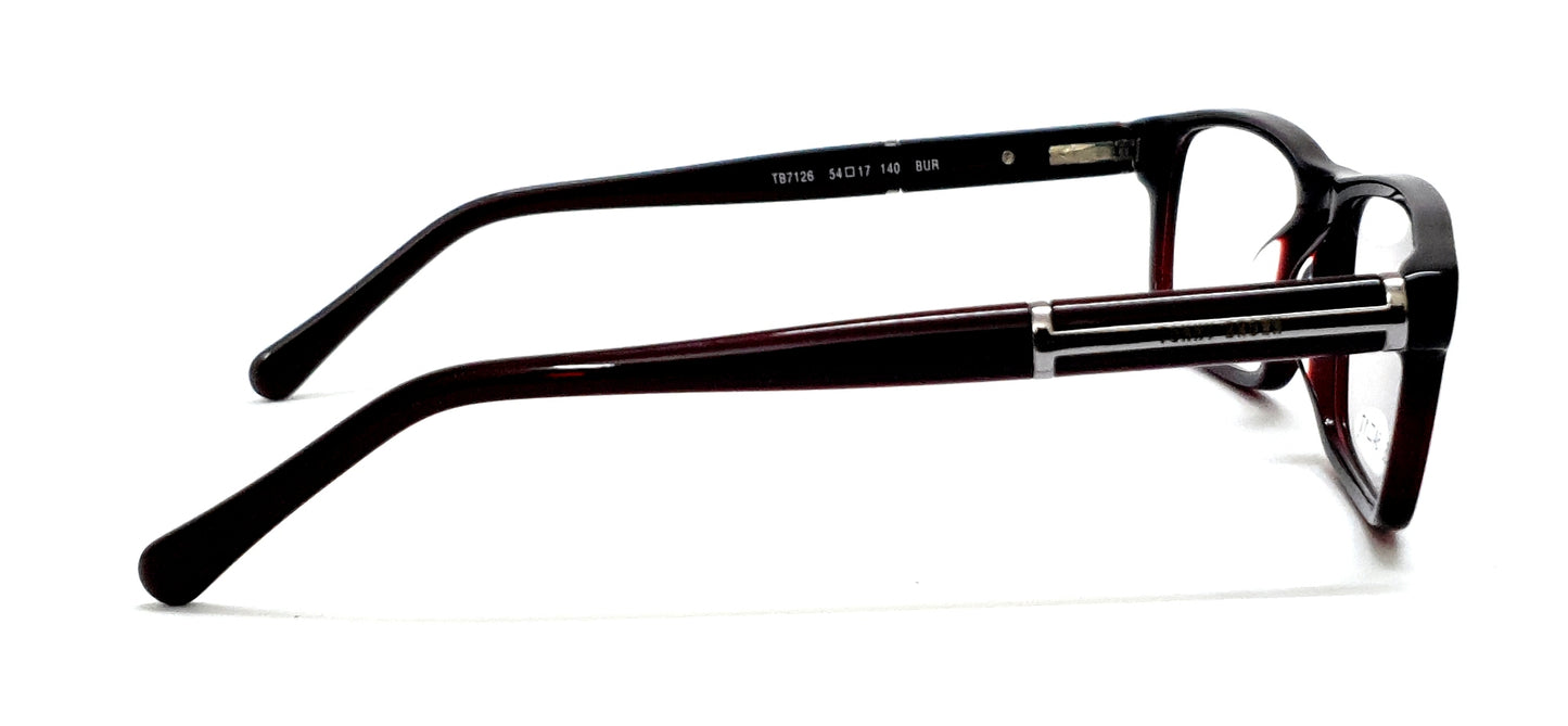 Rectangle Tommy Brown Eyeglasses TB7126 Brown