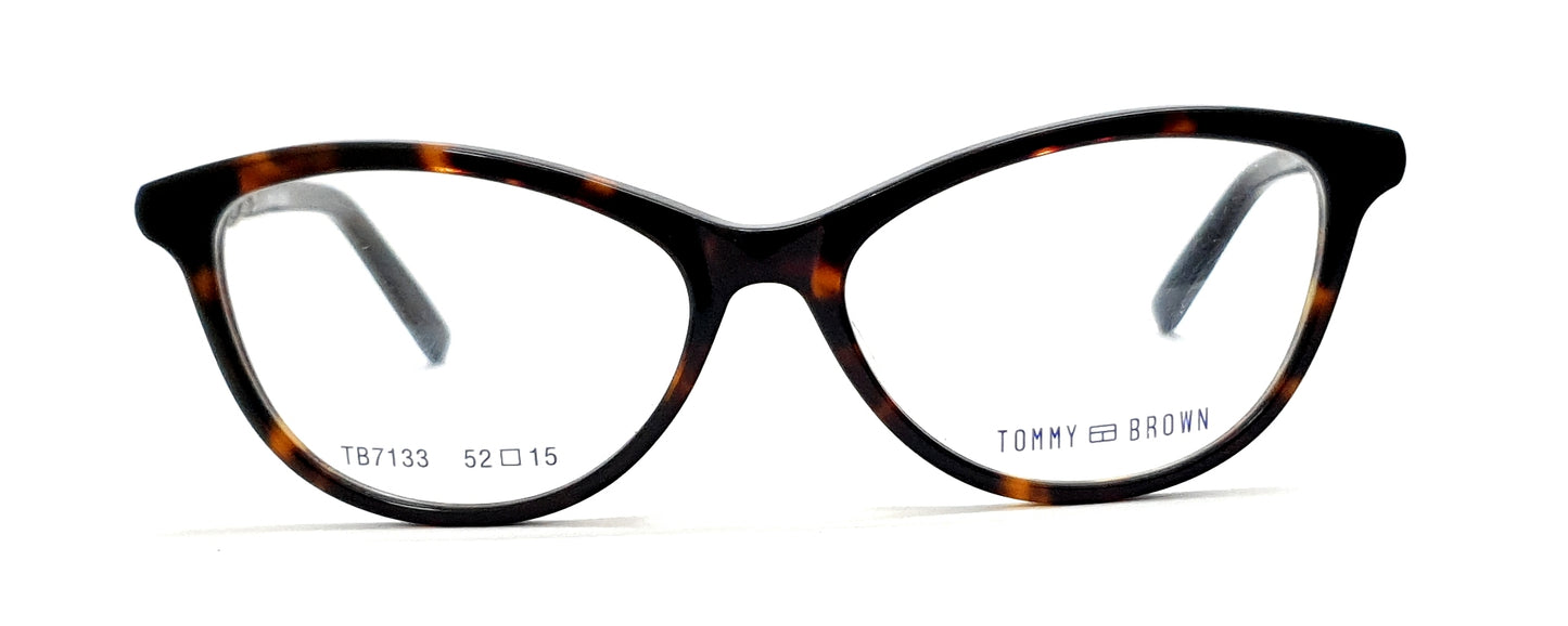 Tommy Brown Fashionable Cateye Spectacle TB7133 DA Brown