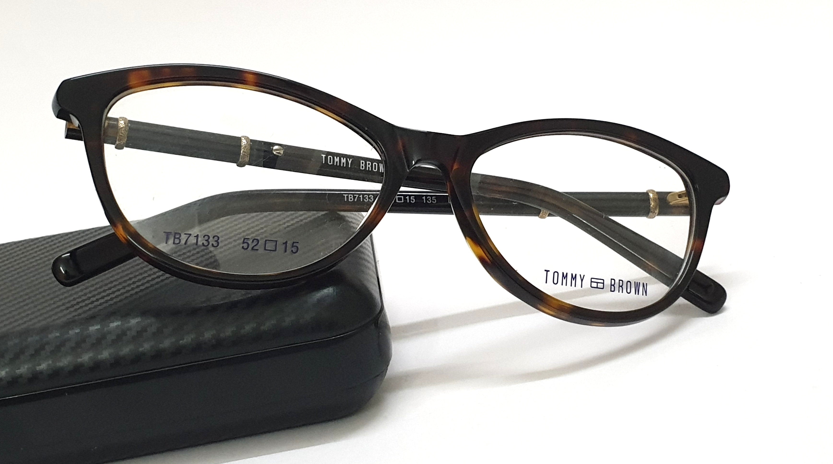 Tommy Brown Fashionable Cateye Spectacle TB7133 DA Brown