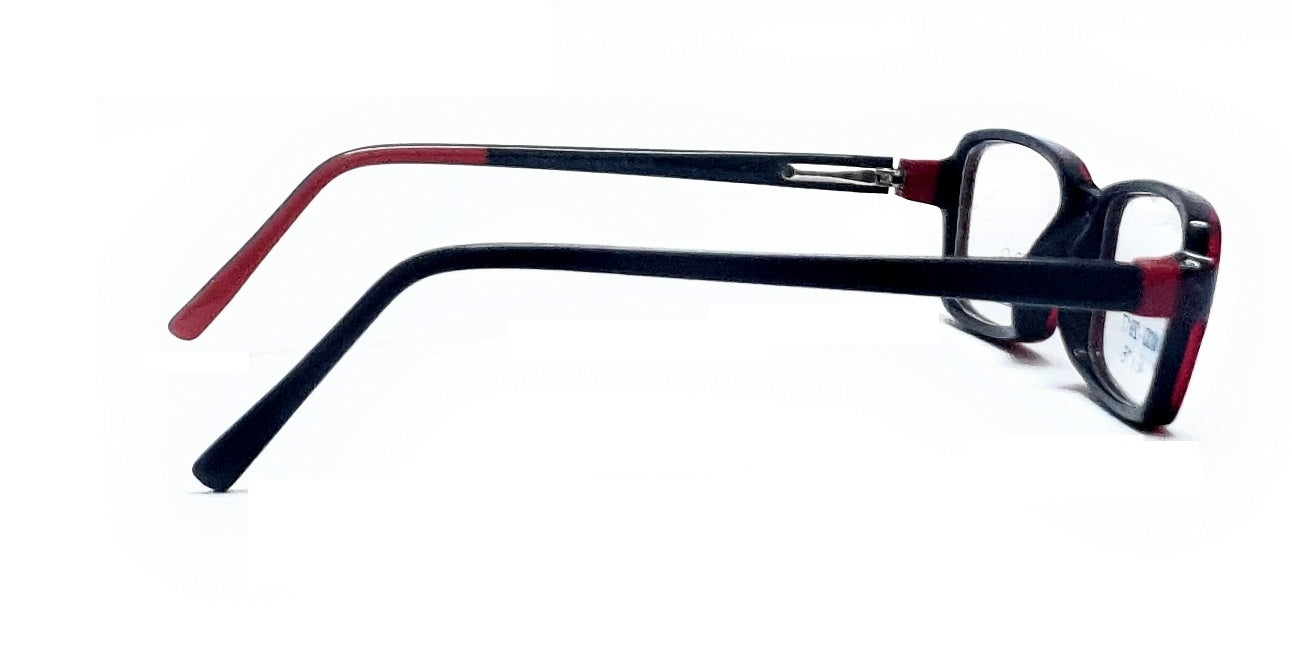 Rio Tinto KIDS Rectangle Eyeglasses Mod-2917 Red-Black Spectacle