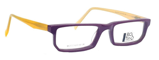 Rio Tinto KIDS Rectangle Eyeglasses M-3722 Purple-Yellow Spectacle