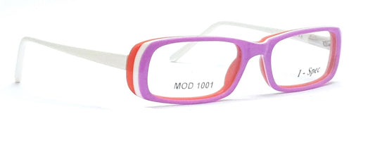 I-Spec KIDS Rectangle Eyeglasses Mod-1001 Pink-White Spectacle