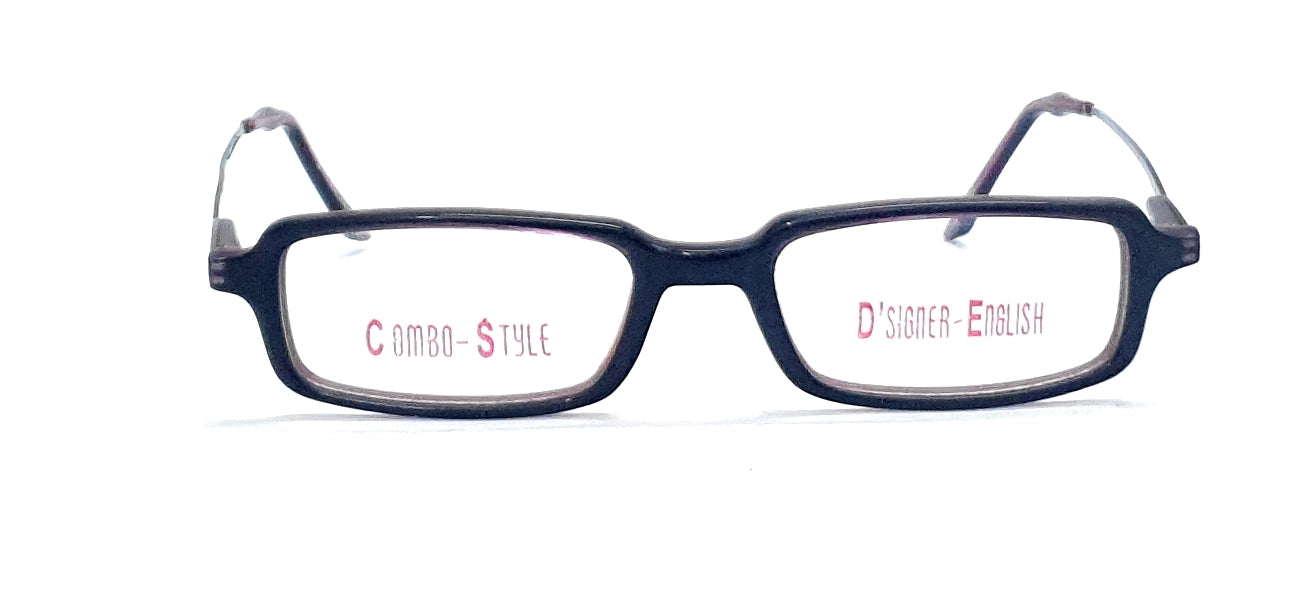 D-Singer KIDS Rectangle Eyeglasses M-1536 Black Spectacle