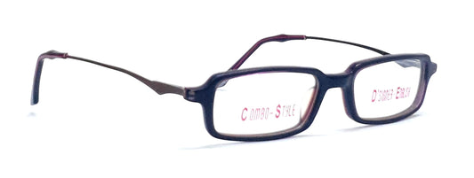 D-Singer KIDS Rectangle Eyeglasses M-1536 Black Spectacle