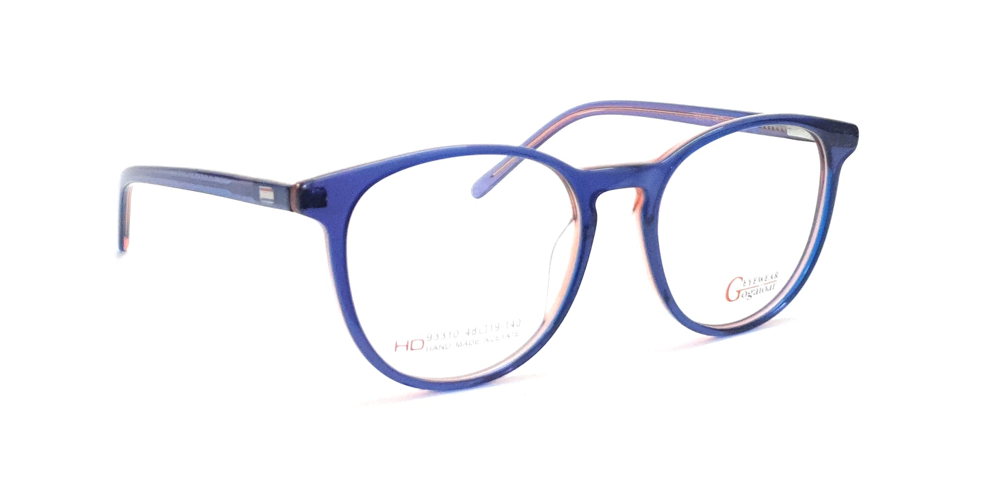 RMEROM Blue Light Blocking Oversized Glasses Stylish Fake Round Eyeglasses  for Women UV400 Protection Eyewear GVA9051 Coffee/Anti-blue