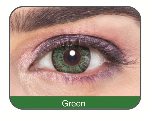 Affaires Color Yearly Contact Lenses Two Tone Green Color ( 2pcs in Pack )