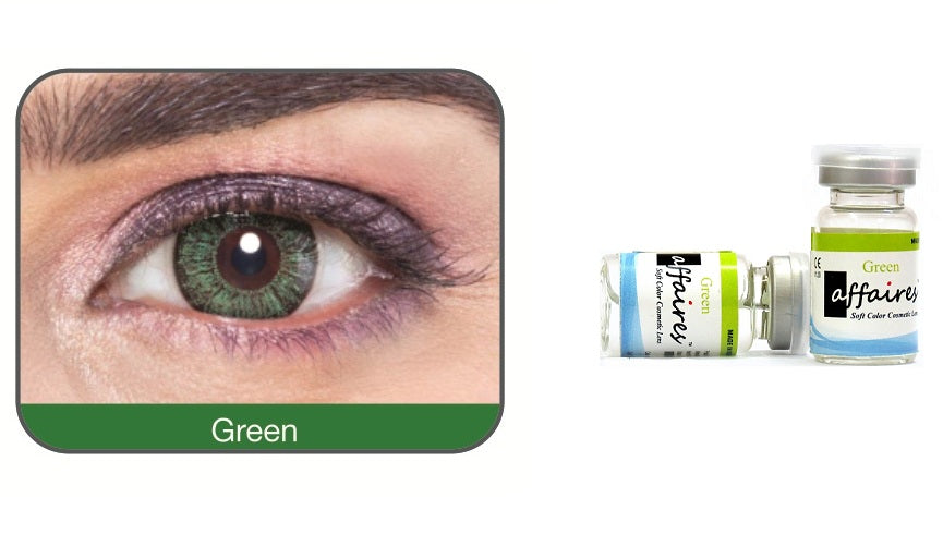 Affaires Color Yearly Contact Lenses Two Tone Green