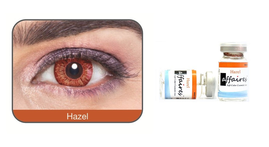Affaires Color Yearly Contact Lenses Two Tone Hazel Color ( 2pcs in Pack )