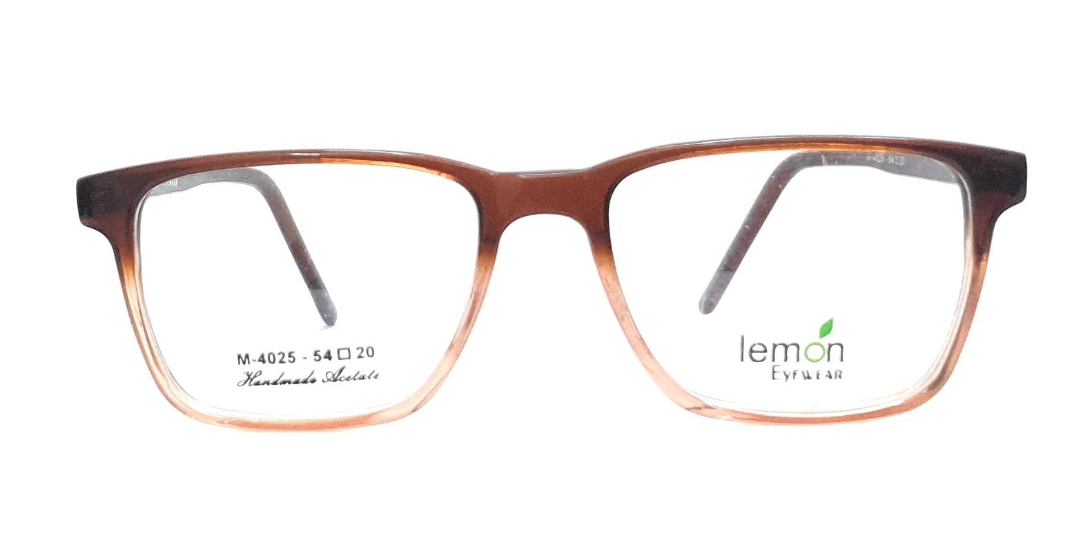 Rectangle Eyeglasses Spectacle M-4025 with Power ANTI-GLARE-Reflective Glasses Brown VS-005