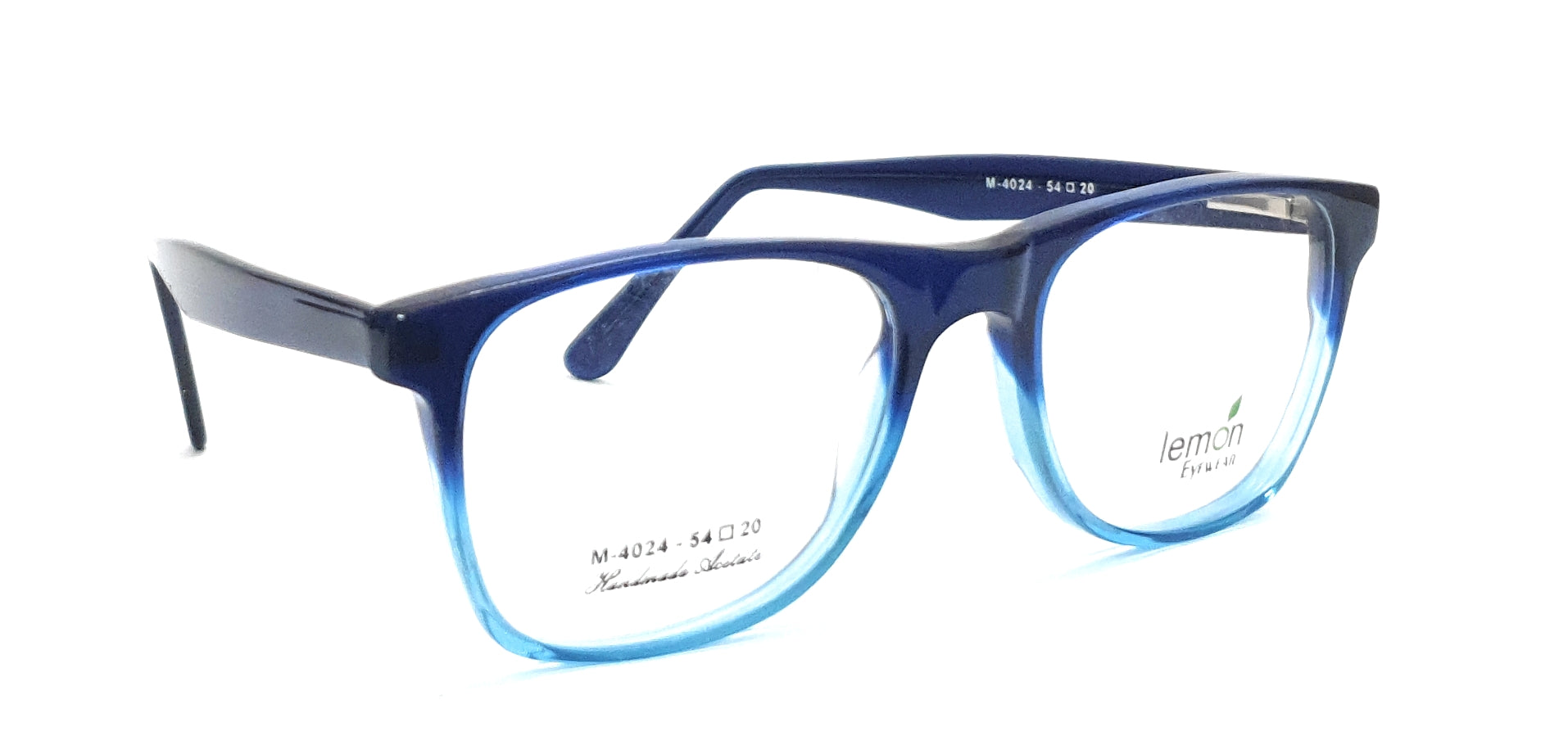 Rectangle Eyeglasses Spectacle M-4025 with Power ANTI-GLARE-Reflective Glasses Gradual blue VS-009