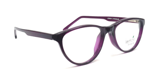 CatEye Eyeglasses Spectacle M-2002 with Power ANTI-GLARE-Reflective Glasses purple VS-001