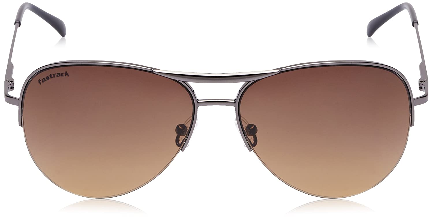 Fastrack Aviator unisex Sunglasses Brown Frame M083BR2F