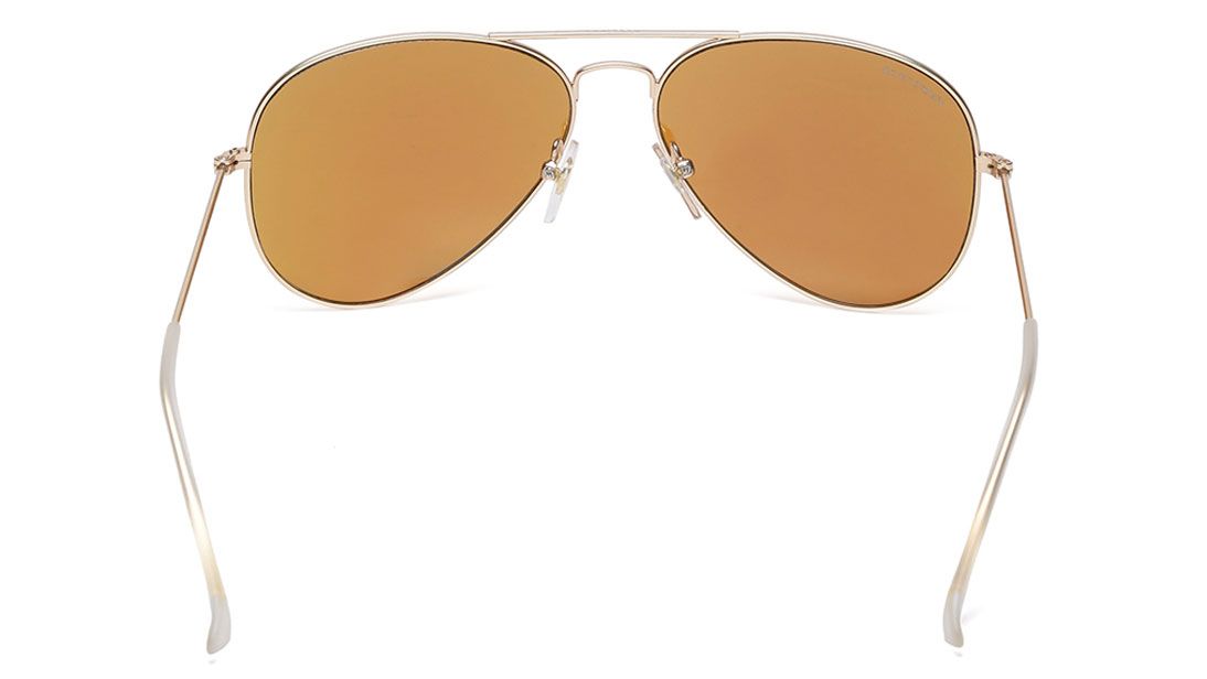 Gold Aviator Fastrack Sunglasses M165BR14