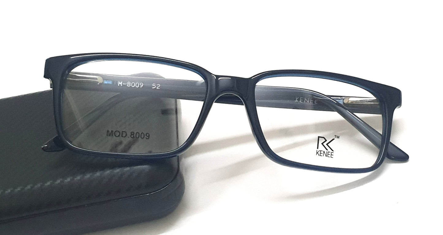RK KENEE Rectangle Spectacle MOD 8009 Blue