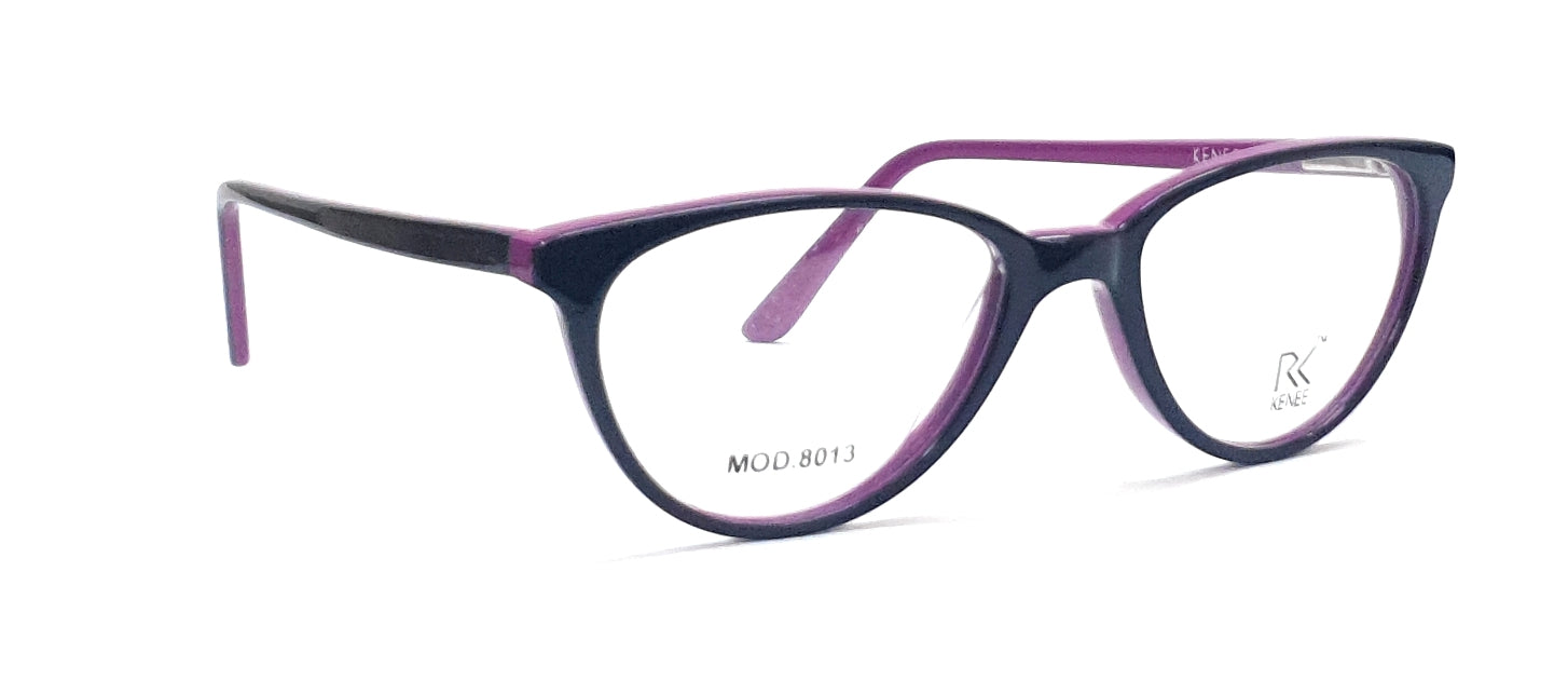 Cateye Eyeglasses RK KENEE MOD 8013 Black-Purple