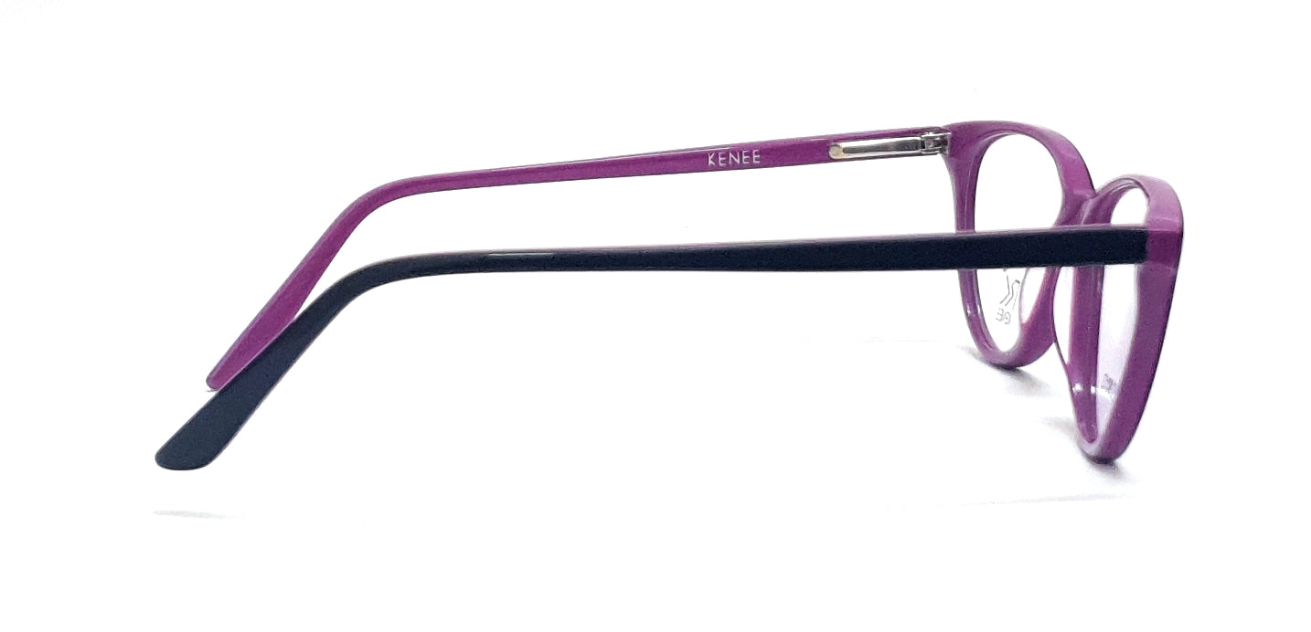 Cateye Eyeglasses RK KENEE MOD 8013 Black-Purple