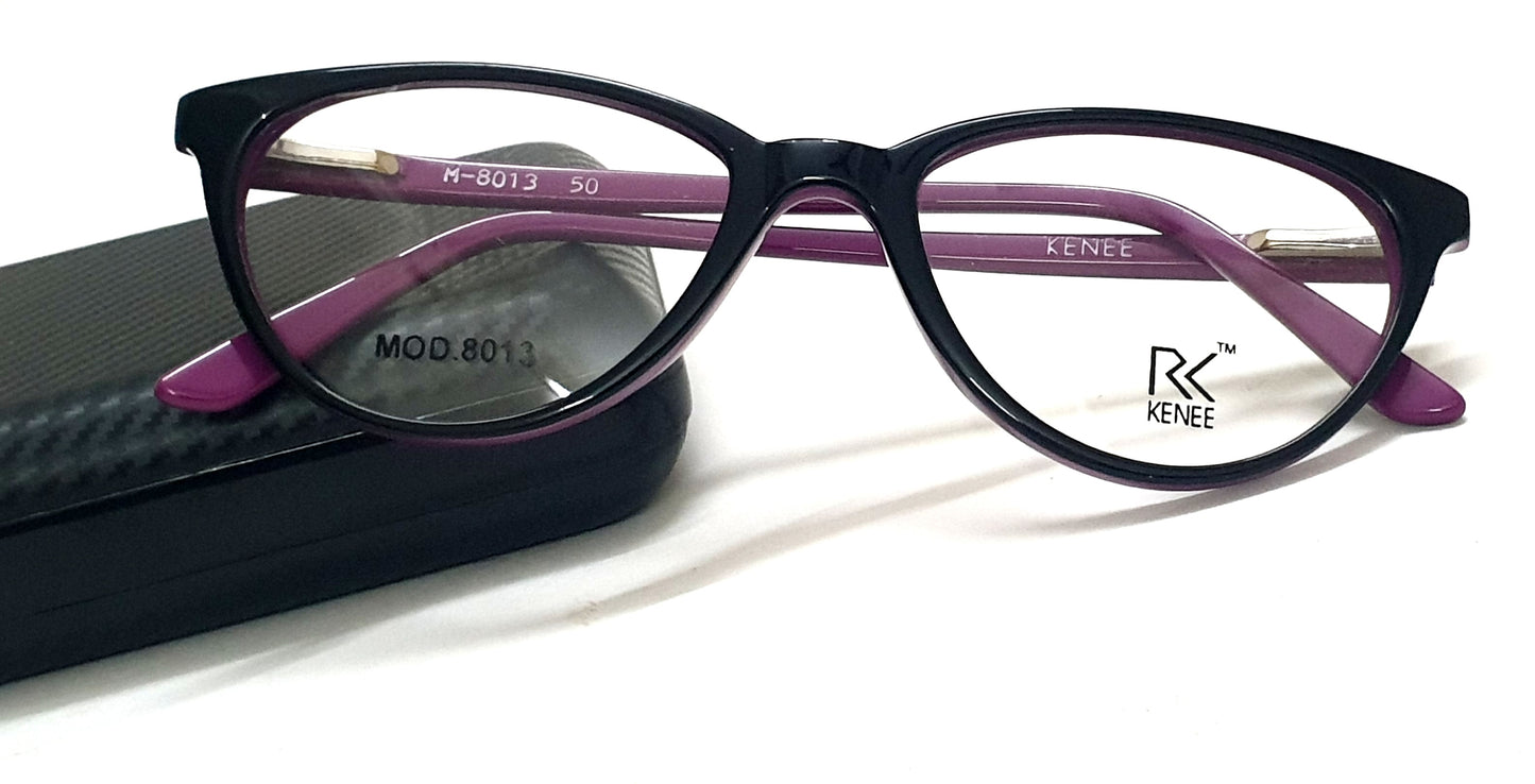 Cateye Eyeglasses RK KENEE MOD 8013 Black-Purple