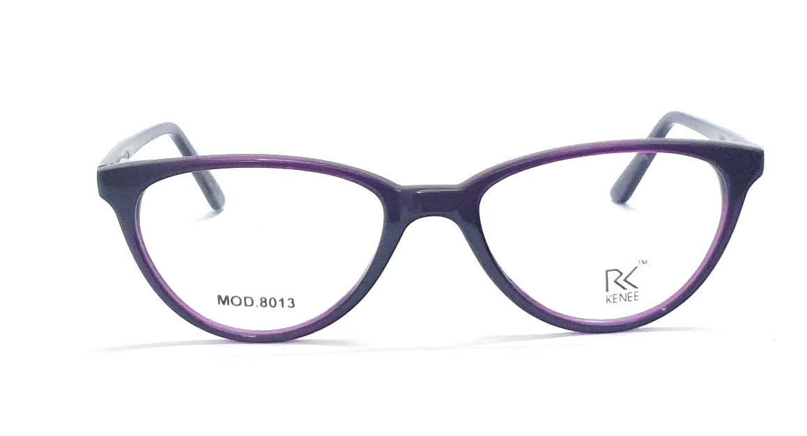 Cateye Eyeglasses RK KENEE MOD 8013 Black with purple tint