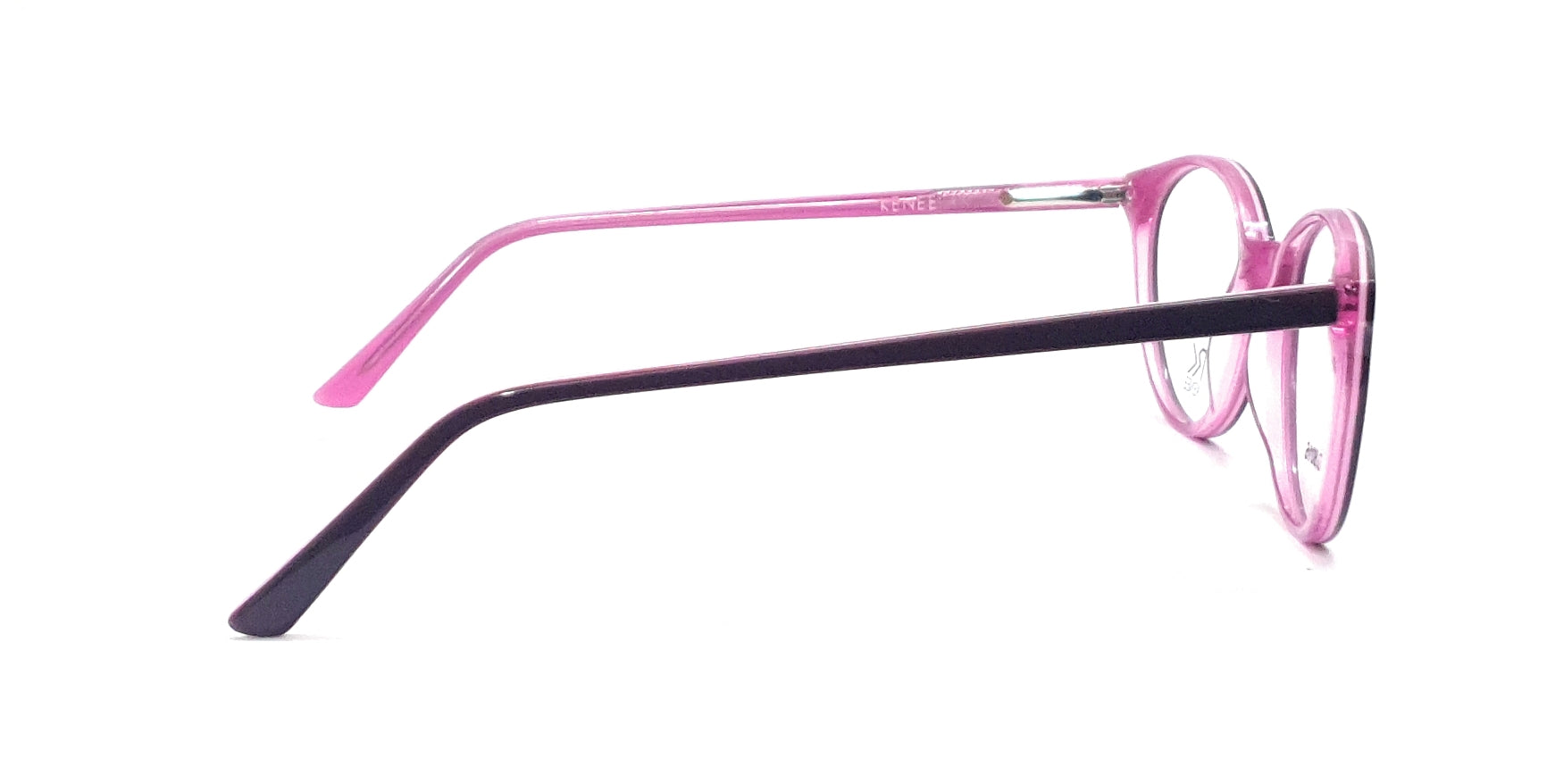 Round Eyeglasses RK KENEE MOD 8016 Black-Pink