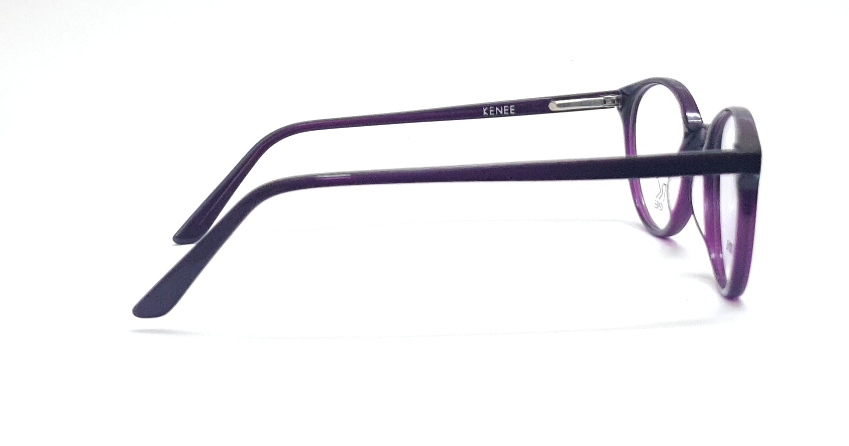 Round Eyeglasses RK KENEE MOD 8016 Black-Purple Tint