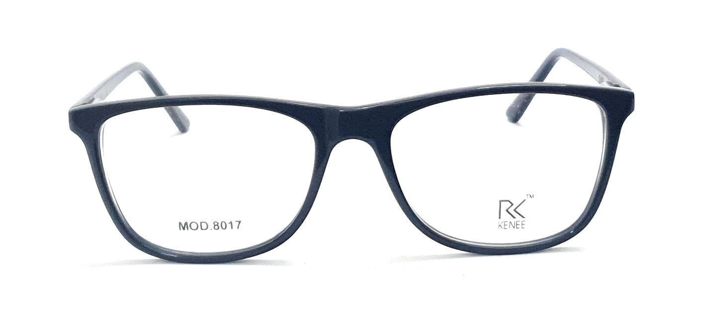 Trendy Rectangle Eyeglasses RK KENEE MOD 8017 Black