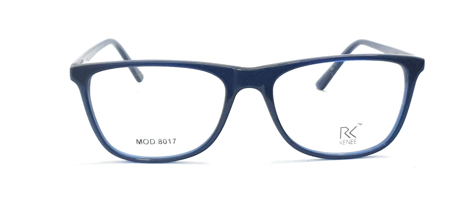 Trendy Rectangle Eyeglasses RK KENEE MOD 8017 Blue