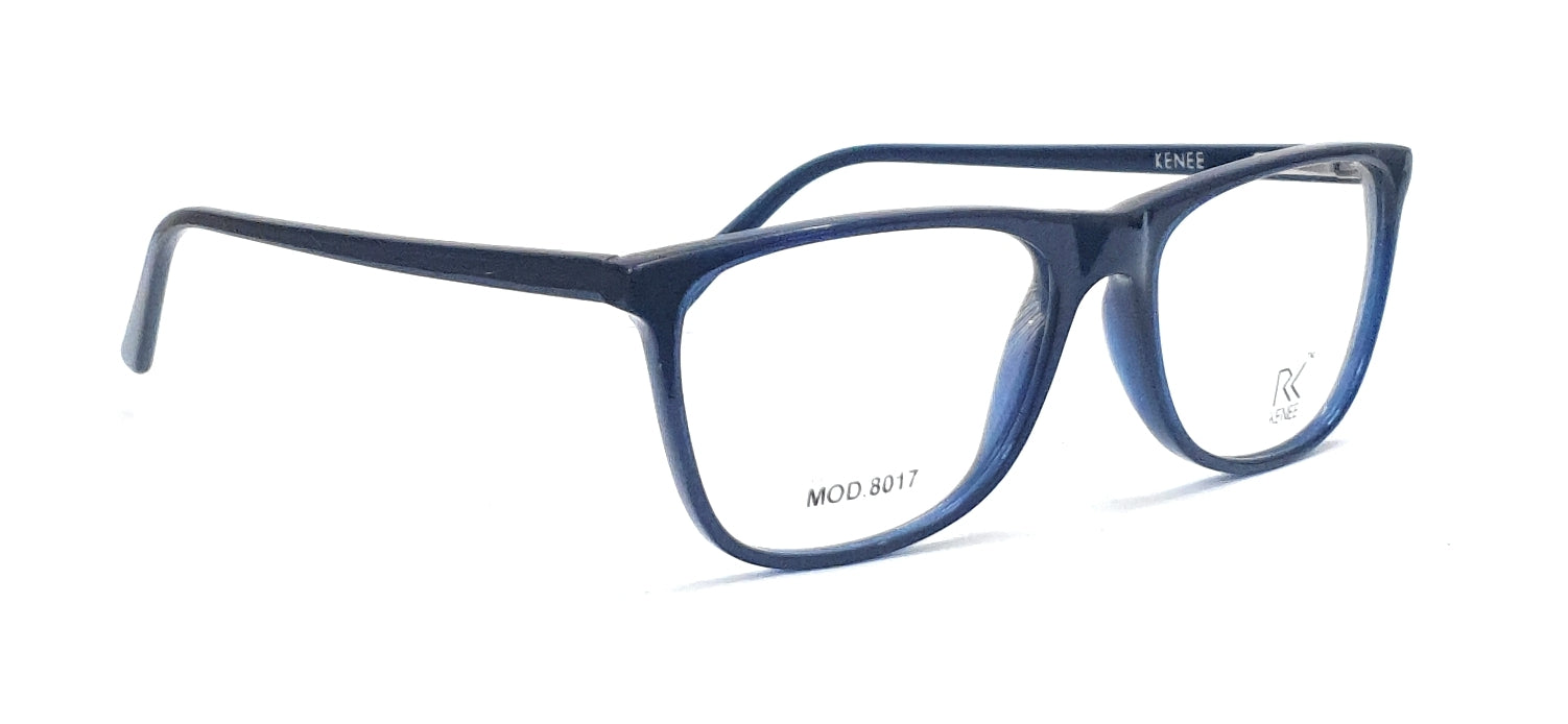 Trendy Rectangle Eyeglasses RK KENEE MOD 8017 Blue