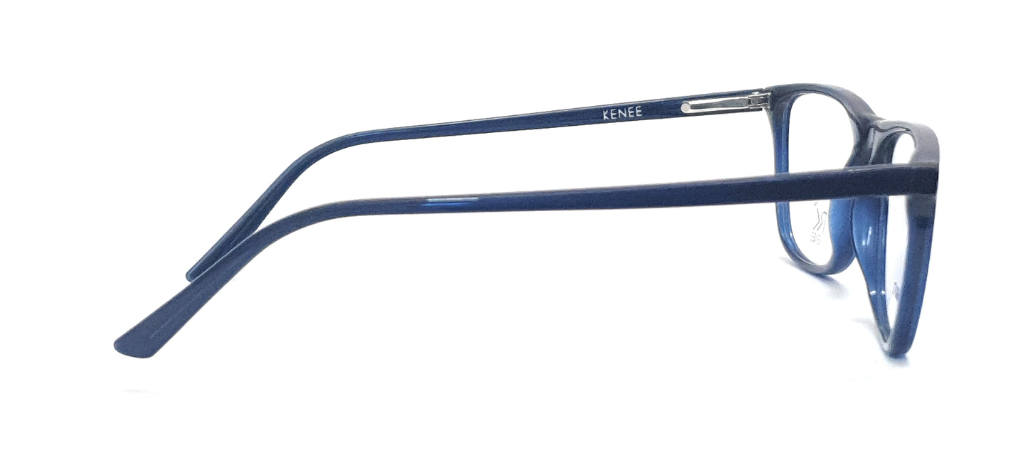 Trendy Rectangle Eyeglasses RK KENEE MOD 8017 Blue