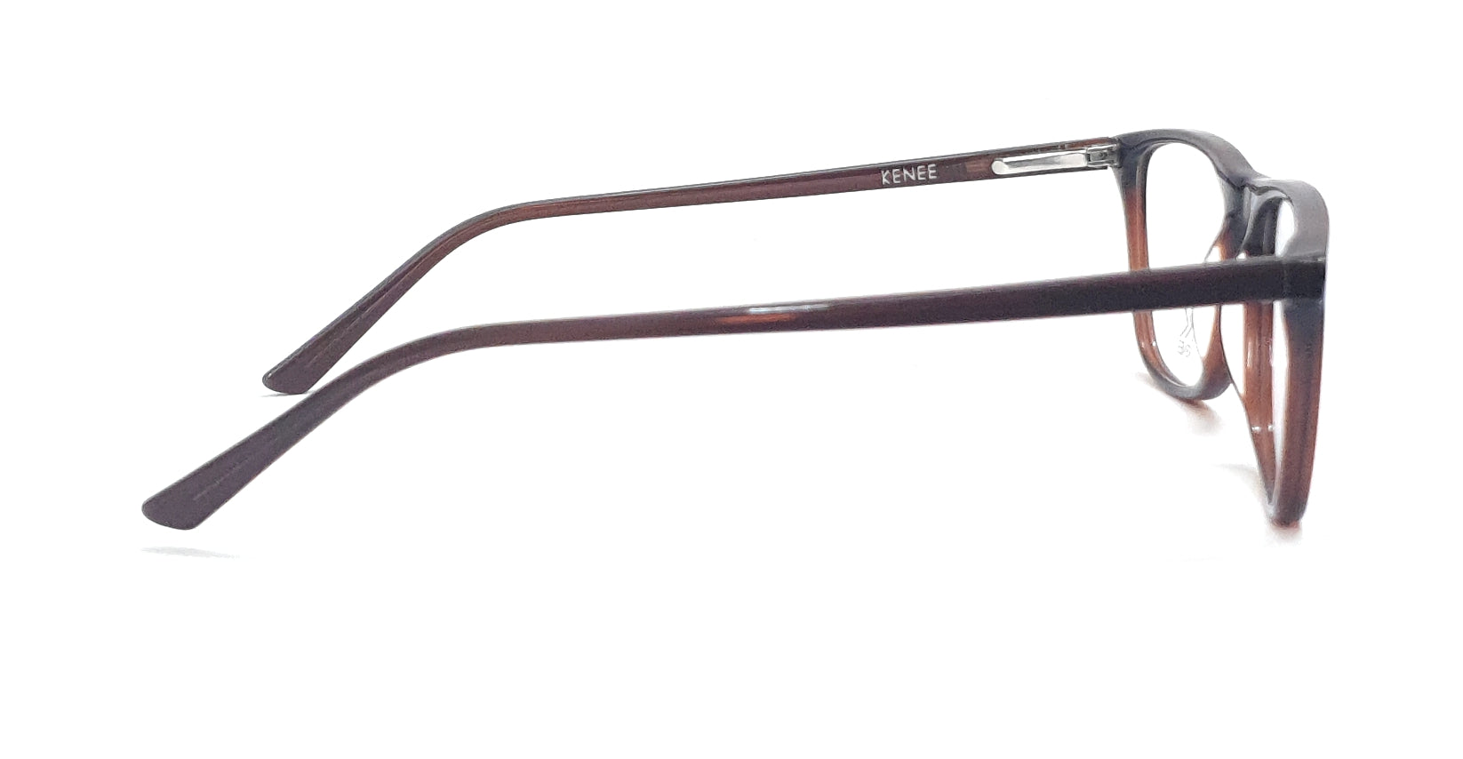 Trendy Rectangle Eyeglasses RK KENEE MOD 8017 Brown