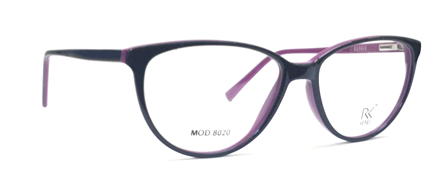 Cateye Eyeglasses RK KENEE MOD 8020 Black-Purple