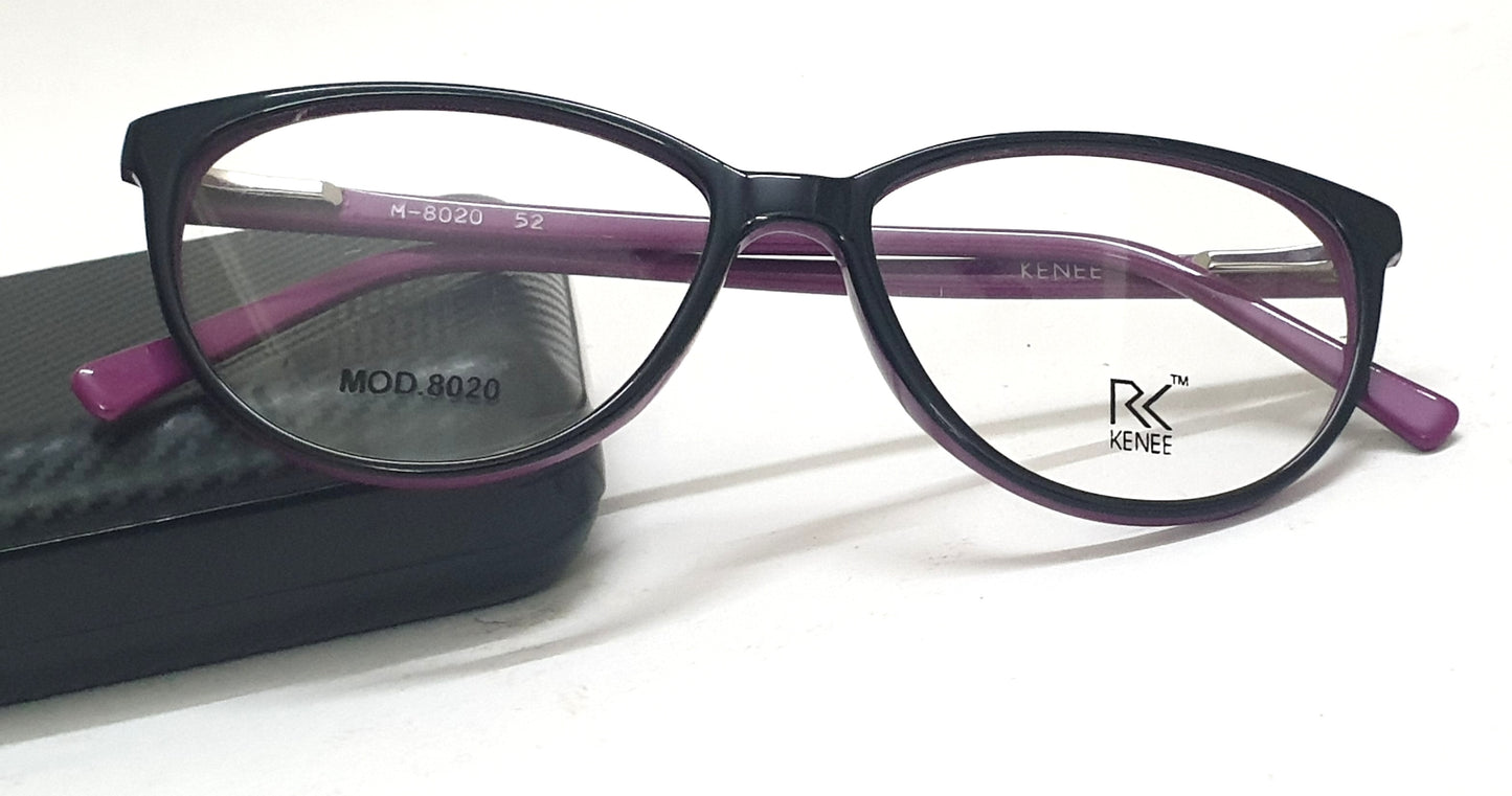 Cateye Eyeglasses RK KENEE MOD 8020 Black-Purple