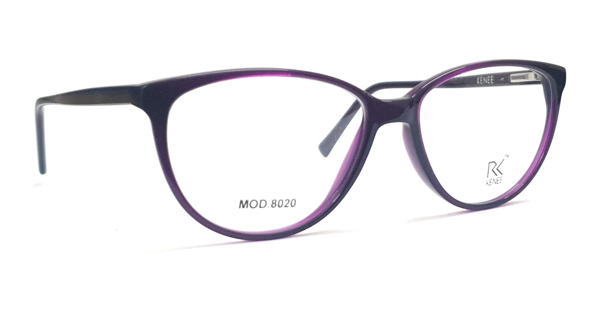 Cateye Eyeglasses RK KENEE MOD 8020 Black-Purple Tint